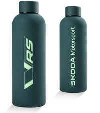 Skoda Isolierflasche Motorsport Trinkflasche Edelstahl 500ml grün 6U0069604B NEU
