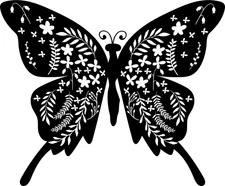 Gorgeous Butterfly Wedding Labels (50) Planner Favor Gift Card Craft DIY Journal