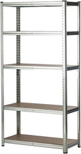 5-Tier Garage Shelving 1.5X0.7M, Steel Storage Rack Unit