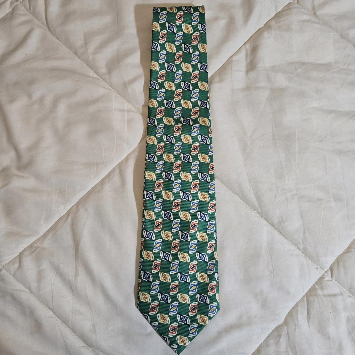Fendi Green Tie Ties for Men for sale | eBay Fendi Cravatte Mens One Size Green Pheasant Floral Scroll Silk Tie Italy Luxury main image 1