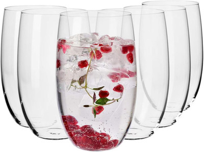 Krosno Wassergläser Saftgläser Trinkgläser | Set Von 6 | 510 ML | Blended Kollek