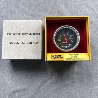 Auto Meter 3401 Sport-Comp Vacuum Boost Mechanical Gauge 2 5/8