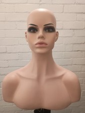 Premium Female Mannequin Head Bust & Shoulders – Wig / Hat / Jewellery Display