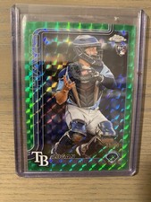 2025 Topps Chrome Baseball Card Green Refractor /99 #185 Logan Driscoll