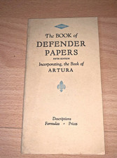 THE DEFENDER Book PAPER, PLATES AND FILMS - Descriptions, Formulas 2