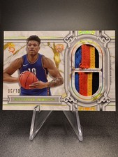 KEYONTAE JOHNSON RC 2023-24 TOPPS ROYALTY PLAYER-USED 4 COLOR PATCH /10 Gold OKC