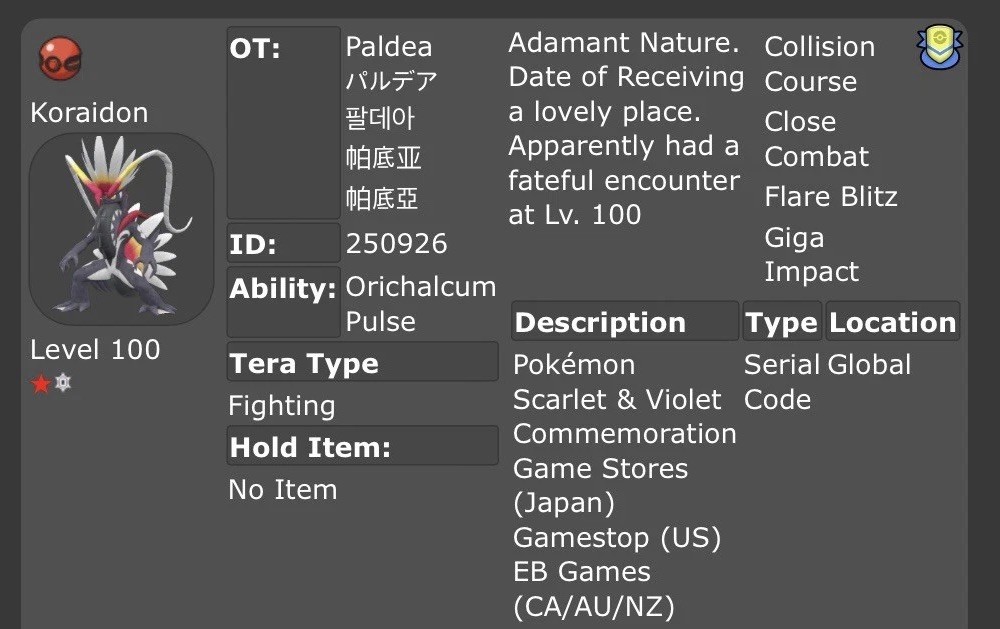 Pokemon Codici Seriali Scarlatto/Viola Shiny Miraidon & Koraidon - Foto 10