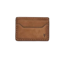 Men's Logan Nubuck Money Clip Card Case, Cognac