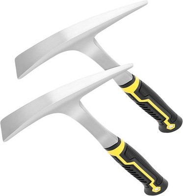 2 Pack 30oz Small Weeding Mattock Hoe, Pointed Mining Pick Axe, Digging Tool