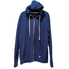 Marine Layer Mens XL Afternoon Hoodie Full Zip Navy USA Made Coastal Athleisure