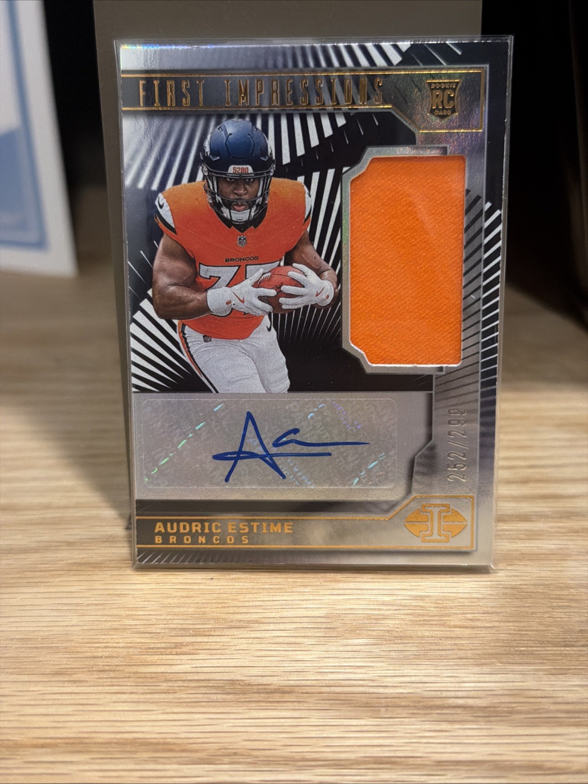 Audric Estime Panini Illusions #128 Autograph Memorabilia
