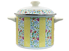 8 Quart Stockpot Virginia by Villeroy and Boch Enameled Metal Pot Lid Germany