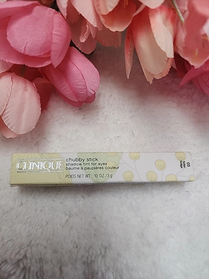 Clinique Chubby Stick Shadow Tint For Eyes 03 FULLER FUDGE - Full Size NIB Free - Image 2 of 4