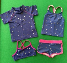 Mini Boden 4pc Polka Dot Swim Set 2/3T