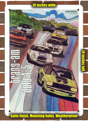Metal Sign - 1970 Brainerd International Raceway Racing Program - 10x14 inches