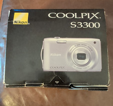Nikon COOLPIX S3300 16MP Silver Point  Shoot 6x Zoom IS Box USB