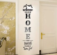 3D Wooden Wall Letters for Home Decor  Self-Adhesive Family Sign Plaque