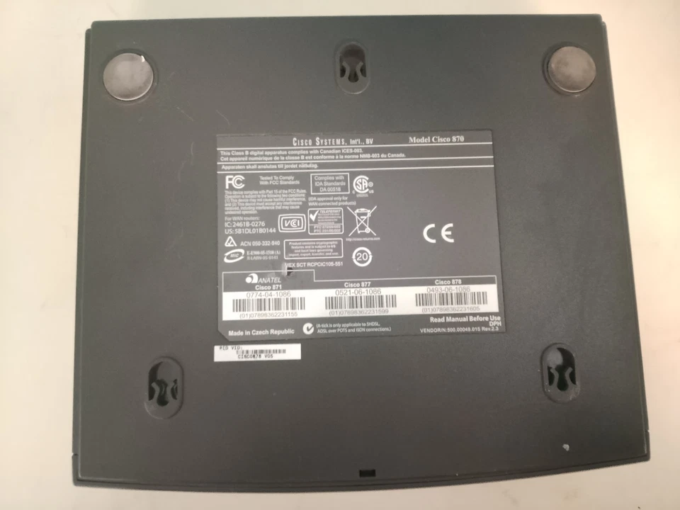 Cisco 800 Series ISDN Router – 4x LAN, VPN, PPP, CLI (R4 1123) - Bild 4 von 4