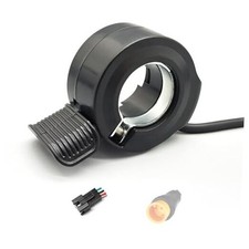 EBike 130X Thumb Throttle 24V 36V 48V 60V 72V Right/Left Hand Black SM Plug