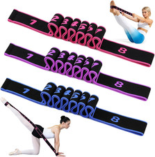 3PCS Numbered Resistance Bands for Yoga, Stretching  Pilates Workouts