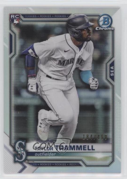 2021 Bowman Chrome Refractor 184/499 Taylor Trammell #61 0h1v