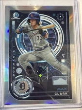 2024 Bowman Chrome Max Clark AI Refractor #BAI-11 Detroit Tigers
