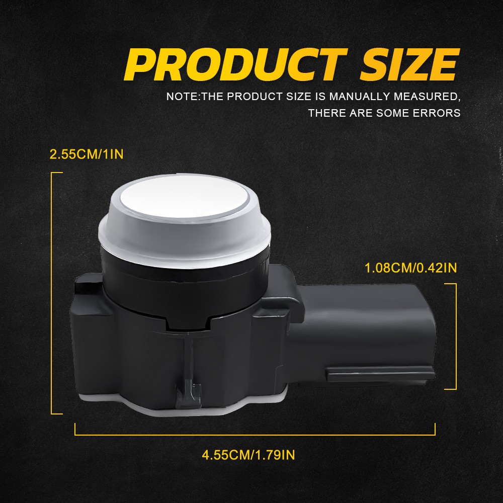 4X 23428268 White Parking Assist Sensor for Silverado Chevy Cadillac GMC EOA