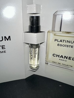 Set of 3 CHANEL Platinum Egoiste Eau de Toilette Sample Spray 1.5