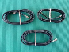 Lot 3 Vintage 7-9FT Belden 75 Ohms Coaxial Cable W/ Kings BNC Connectors