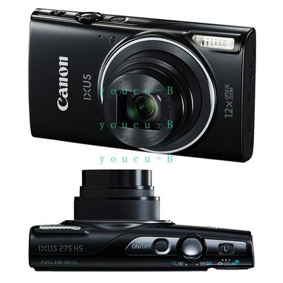 Canon IXUS 275 HS/ ELPH 350HS Digital Camera 20.2MP 12x Optical Zoom Wi-Fi-Black
