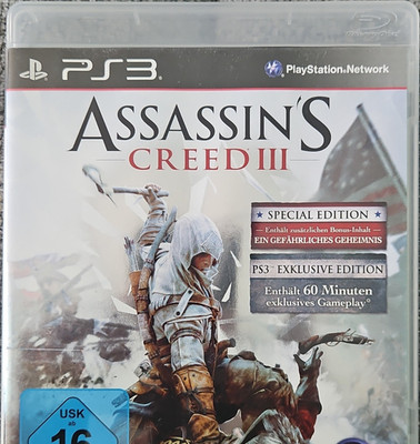 Ubisoft Assassin's Creed III Special Edition   Sony PS3 PAL USK 16
