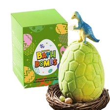 Dinosaur Egg Bath Bomb Kids Fizzy Ball Toy Inside Bath Cleansing Kit