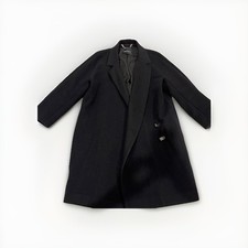 MAX AND CO LADIES BLACK WOOL BLEND PEA COAT S...