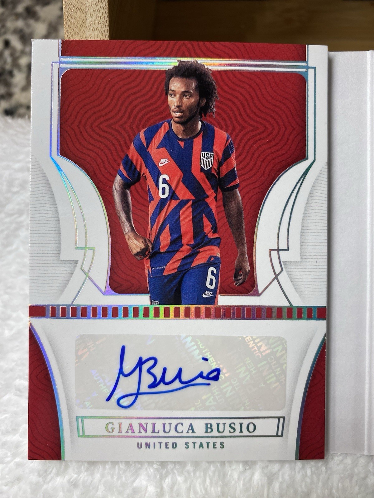 2022 National Treasures Soccer Triple Auto Booklets Busio, Pepi, Weah /49 USMNT view 4