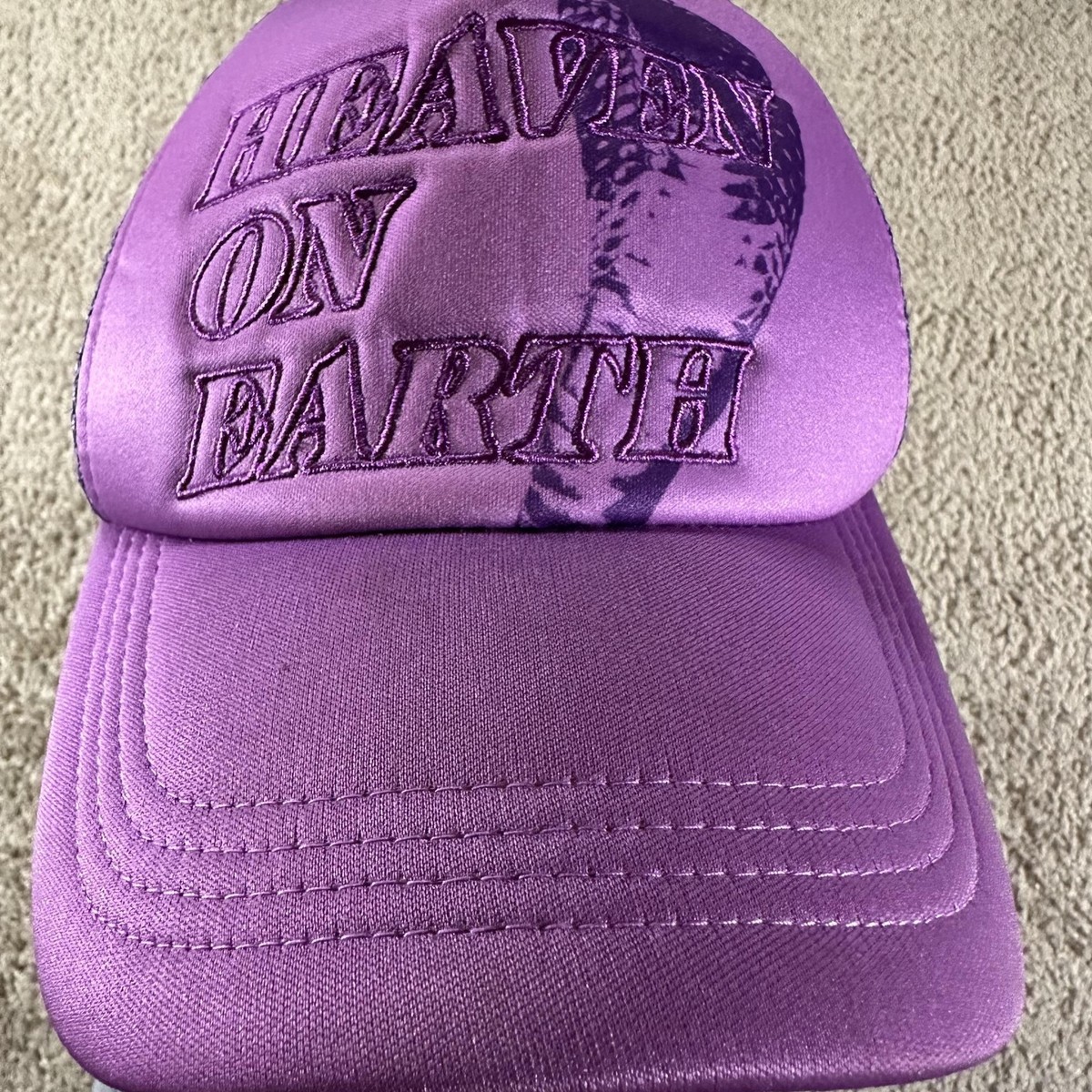 Erewhon Trucker Hat Cap Snap Back Mesh Heaven On Earth Embroidered