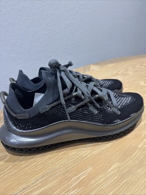 Adidas 4D Fusio Black & Silver Training & Running Shoes Sz 8 NEW H04512 RARE