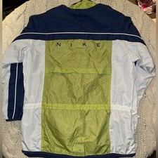 vintage 90s Women's Nike colorblock nylon windbreaker jacket XL