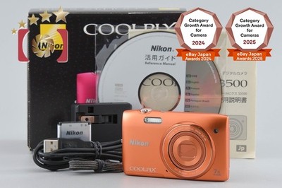 Nikon COOLPIX S3500 オレンジ Nikon COOLPIX S3500 Apricot Orange 20.0 MP Digital Camera w/ Box