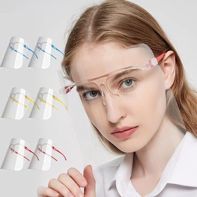 Transparent Protective Visor Suitable for Adults and Children, Face Shield Fa...