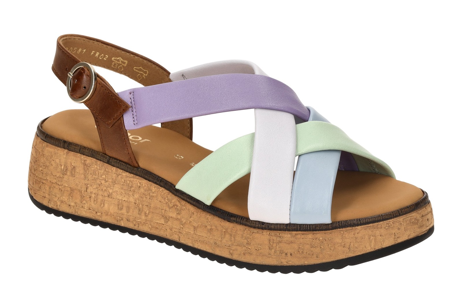 Габор Шухе ФЛОРЕНЦ мехрфарбиг Дамен Сандалетт Римхен Сандаленен 62.823.24 NEU