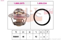 1X EPS 1.880.207 Thermostat KüHlmittel FüR Opel Vauxhall