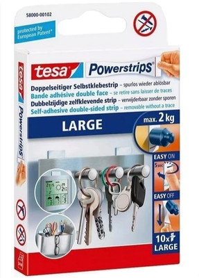 TESA Powerstrips Large 10er Klebestrips Klebestreifen