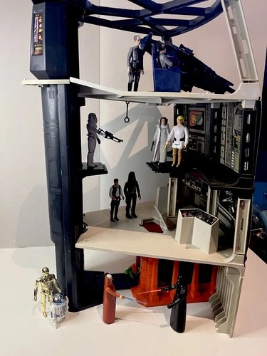 Vintage Star Wars Death Star Playset With Robe & Dianoga Trash Monster