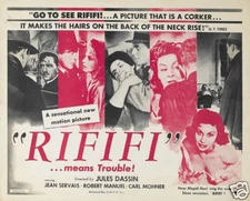 Rififi Jules Dassin 1955 French vintage movie poster print