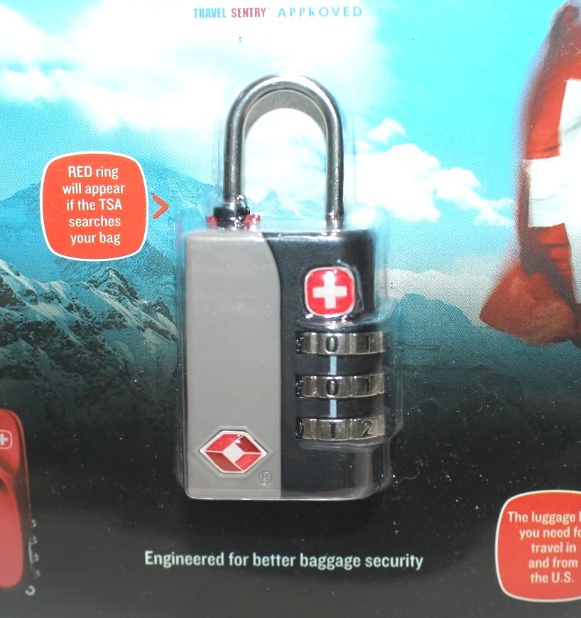 SWISS GEAR TRAVEL SENTRY 3 DIAL COMBINATION LOCK ACCEPTED BY TSA