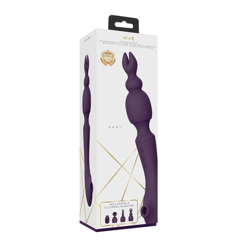Shots Vive Nami Wand And Sleeve Kit - Purple - Picture 6 of 6