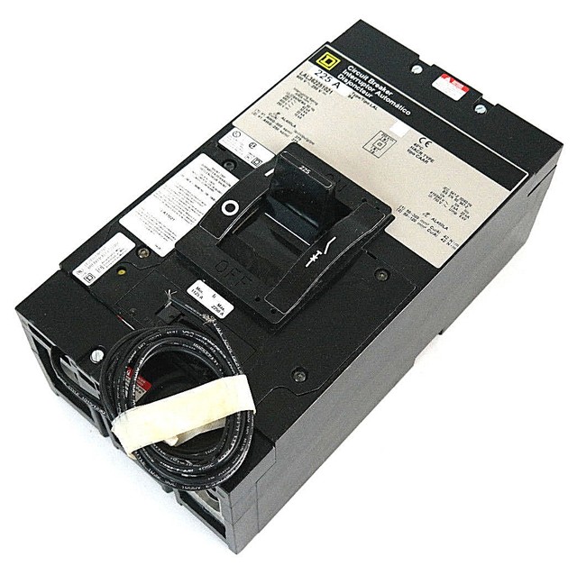 NEW SQUARE D LAL36225 FA/LA MOLDED CASE CIRCUIT BREAKER 600V 225A LAL362251021 eBay