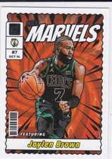 JAYLEN BROWN Boston Celtics Basketball 2023/24 Donruss NET MARVELS INSERT CARD!