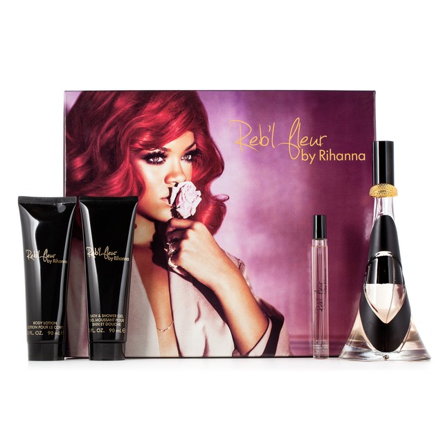 Rihanna reb'l fleur EDP 3.4floz l 3pcs+3.0 b/l+3.0 sh/g (608940549148)