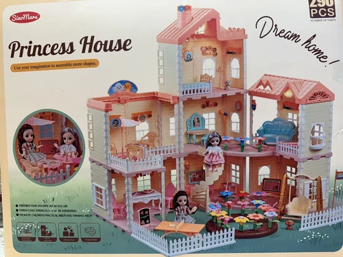 Princess House Abenteuer Schloss Spielset Puppenhaus Traumhaus 290 Teile NEU